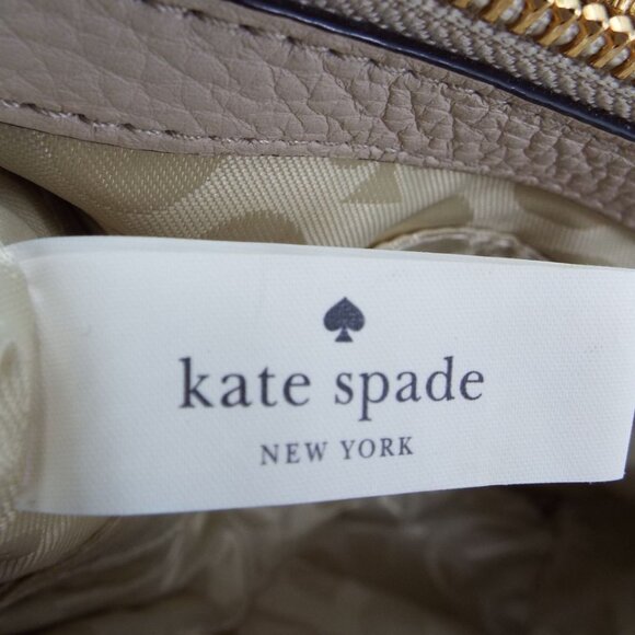 Kate Spade West Valley Maryanne Tie Front Cream Pebbled Leather Handbag - Picture 13 of 14